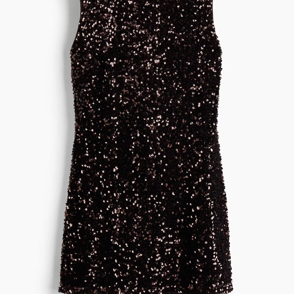 H&M Black Sequin Dress